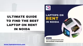 Find best laptop on rent in Noida