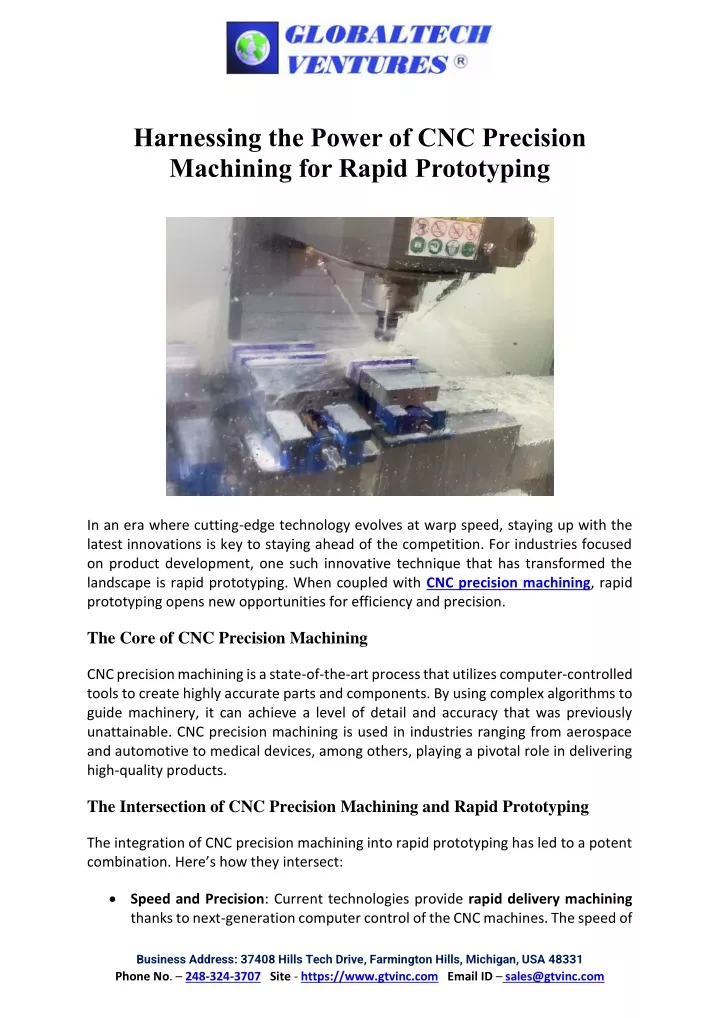 harnessing the power of cnc precision machining