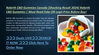 Rebirth CBD Gummies Reviews