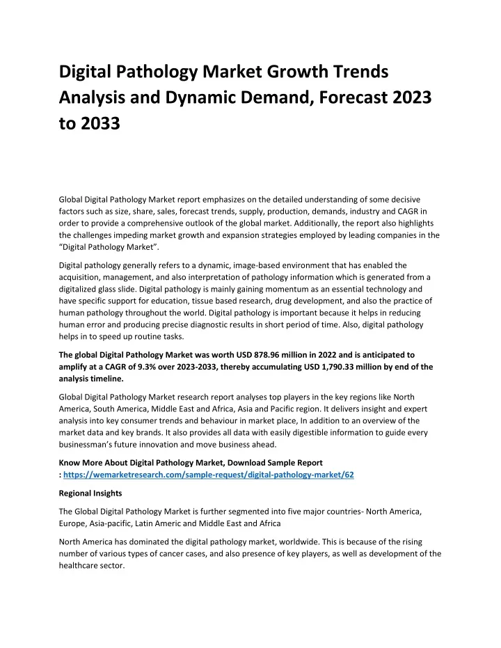 digital pathology market growth trends analysis