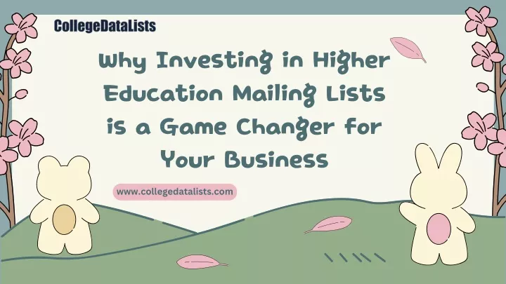 why investing in higher education mailing lists