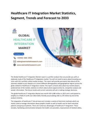 healthcare it integration market statistics