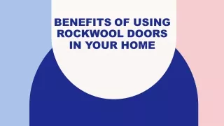 Rockwool Doors Manufacturers