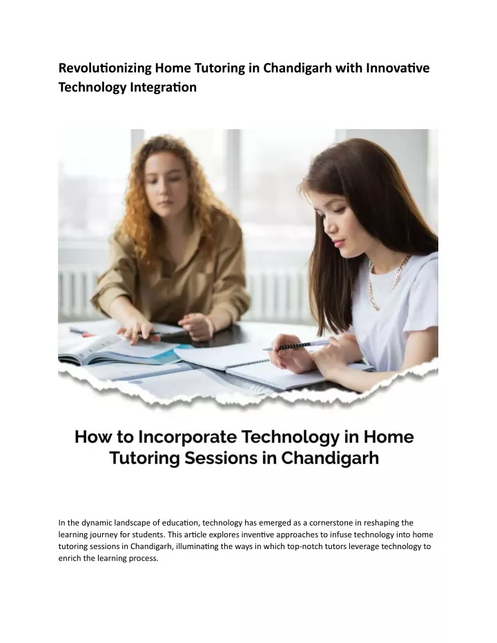 revolutionizing home tutoring in chandigarh with