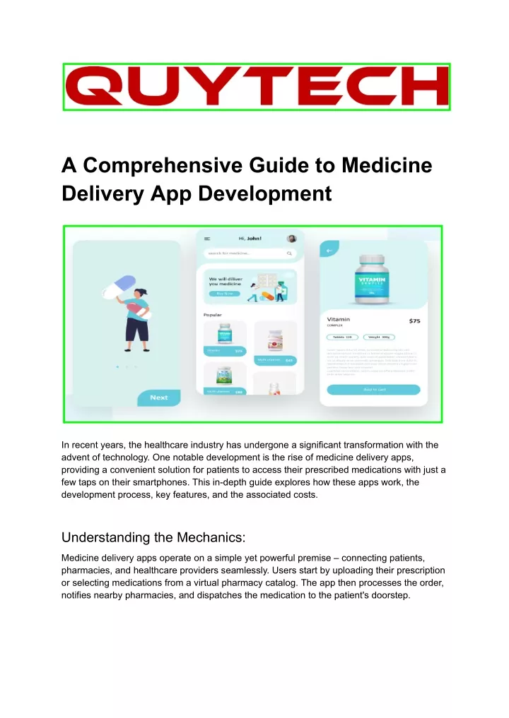 a comprehensive guide to medicine delivery
