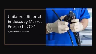 Unilateral Biportal Endoscopy Market Size, Share, Growth, Trends, Forecast 2032