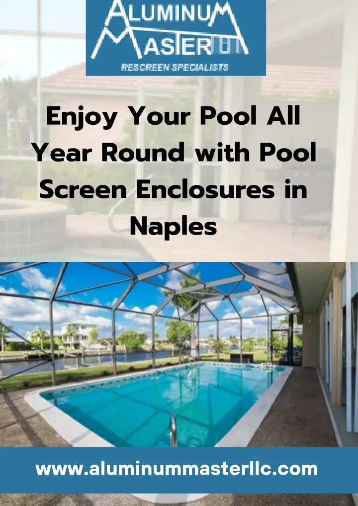 enjoy your pool all year round with pool screen