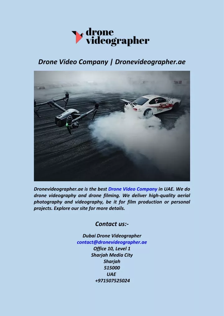 drone video company dronevideographer ae