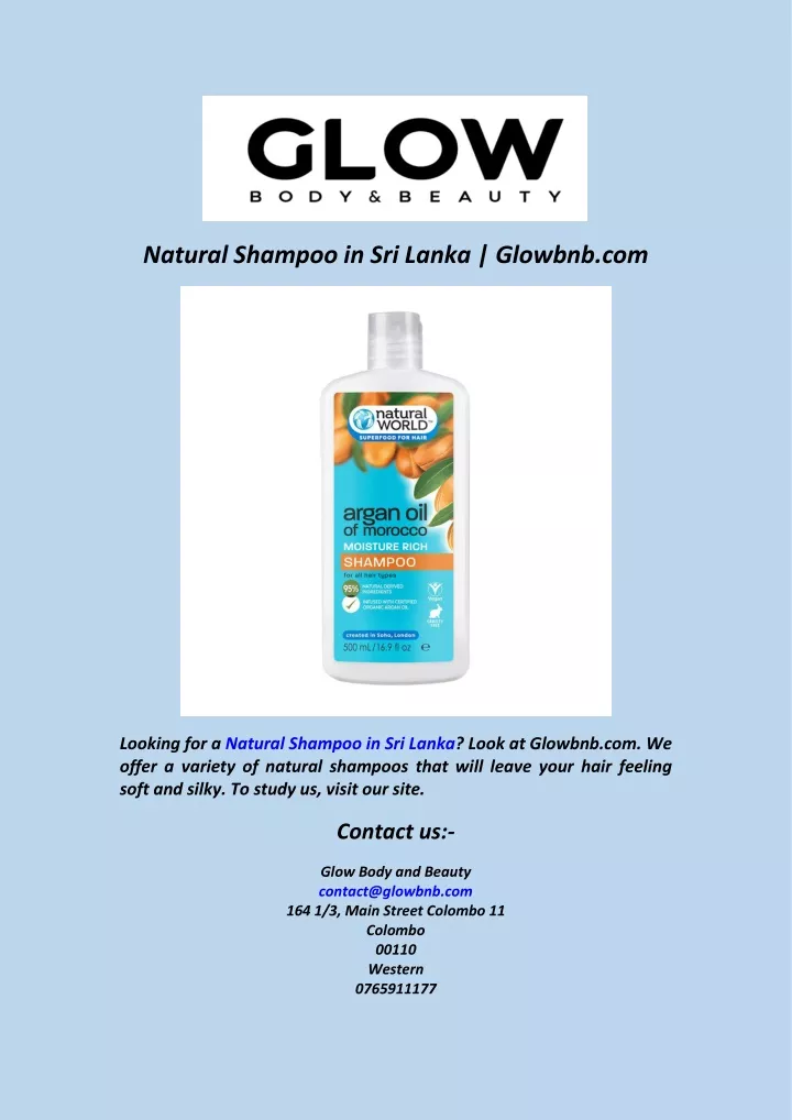 natural shampoo in sri lanka glowbnb com