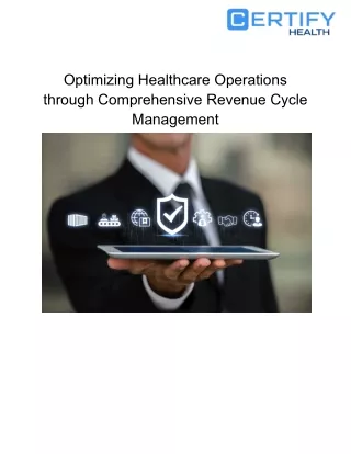 Optimizing Healthcare Operations through Comprehensive Revenue Cycle Management
