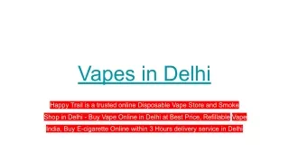 Vapes in Delhi