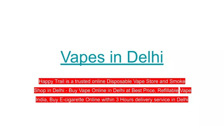 vapes in delhi