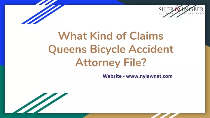 what kind of claims queens bicycle accident attorney file