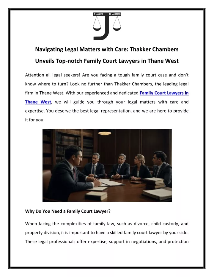 navigating legal matters with care thakker