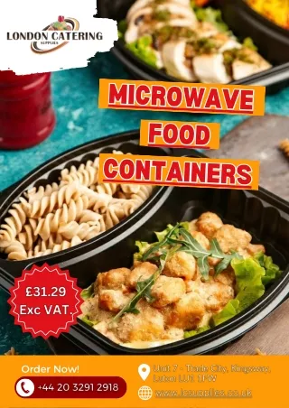 Microwave food containers  London Catering Supplies