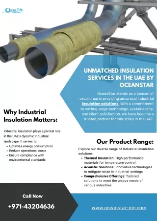 Unmatched Insulation Services in the UAE by OceanStar