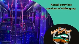 Rental party bus services in Wollongong