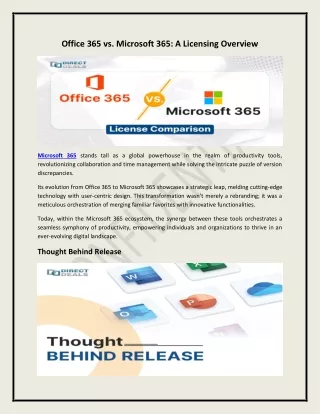 Office 365 vs. Microsoft 365: A Licensing Overview