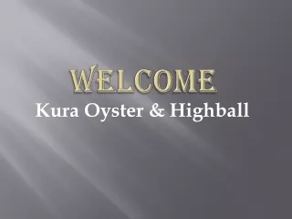 welcome