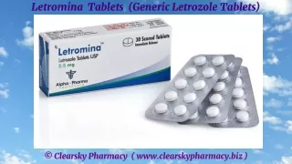 Letromina Tablets (Generic Letrozole  Tablets)