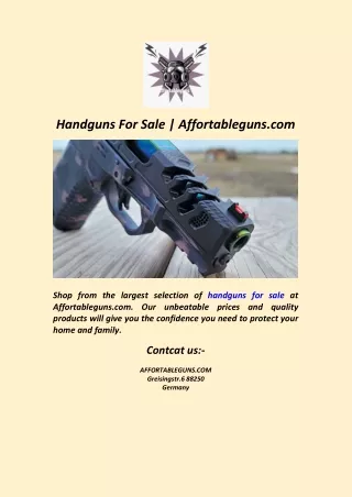 Handguns For Sale  Affortableguns.com