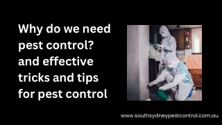 Why do we need pest control and effective tricks and tips for pest control