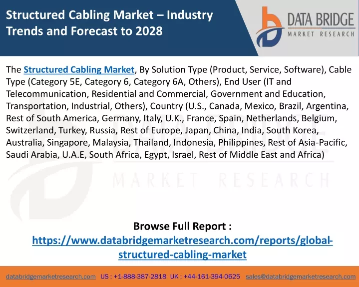 structured cabling market industry trends
