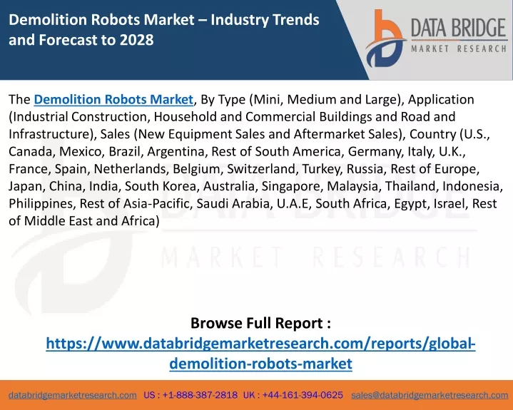 demolition robots market industry trends
