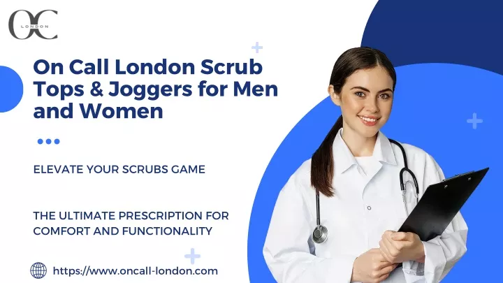 on call london scrub tops joggers