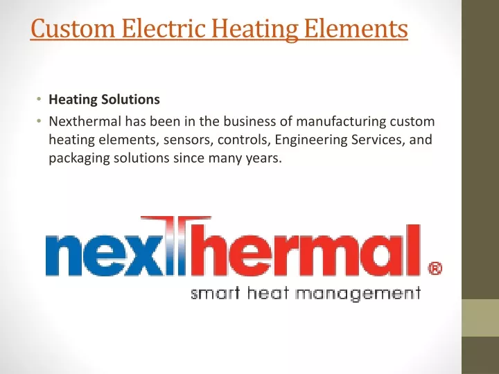 custom electric heating elements