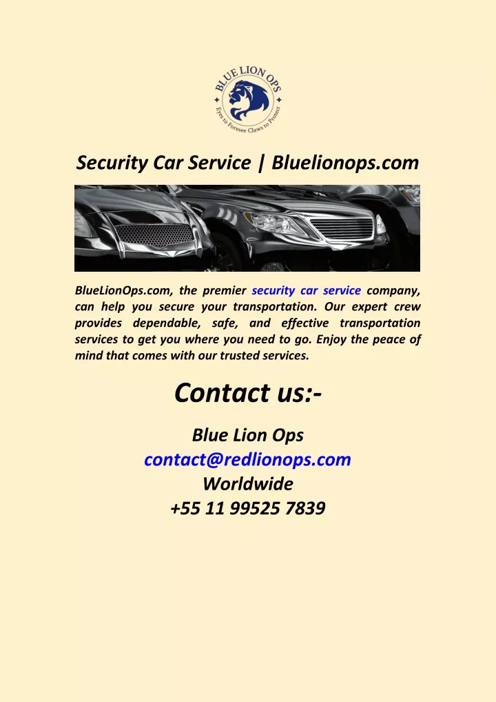 security car service bluelionops com