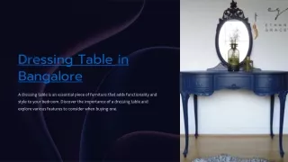 Dressing Table in table