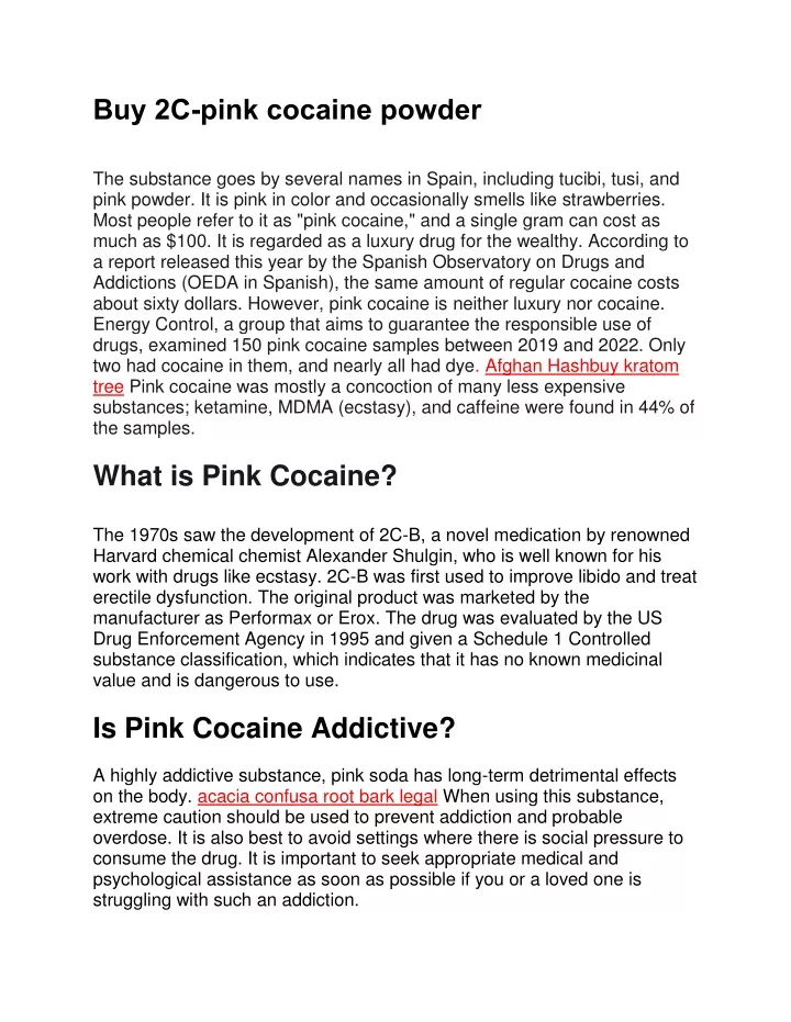 buy 2c pink cocaine powder