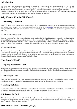 Surprise and Pleasure: How Vanilla Gift Cards Make Gifting Effortless