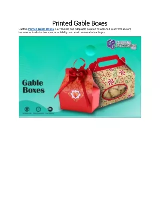 pri printed nted gable