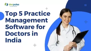 top 5 practice management software for doctors
