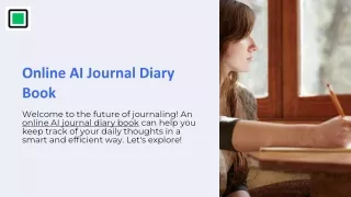 Modern Convenience with AI Journal Diary Book