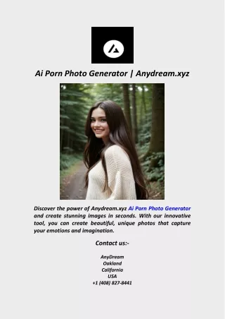 ai porn photo generator anydream xyz