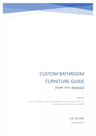 custom bathroom furniture guide