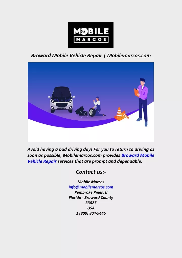 broward mobile vehicle repair mobilemarcos com