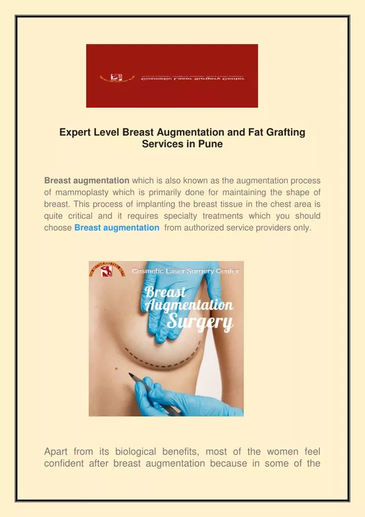 expert level breast augmentation and fat grafting