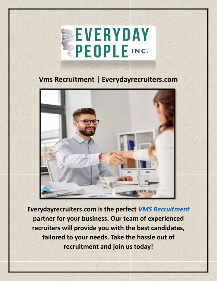 vms recruitment everydayrecruiters com