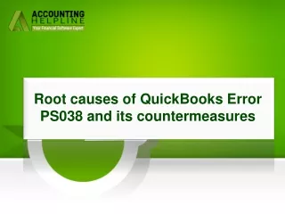 root causes of quickbooks error ps038 and its countermeasures