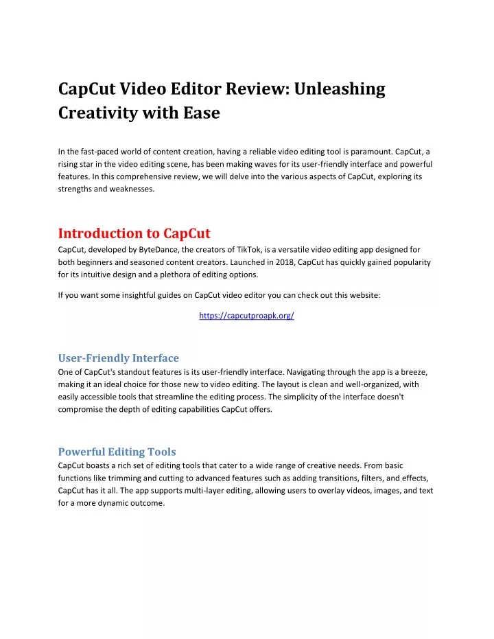 capcut video editor review unleashing creativity