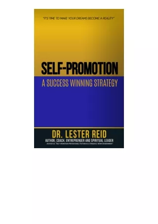 PDF✔Download❤ Selfpromotion A Success Winning Strategy Its Time To Make Your Dre