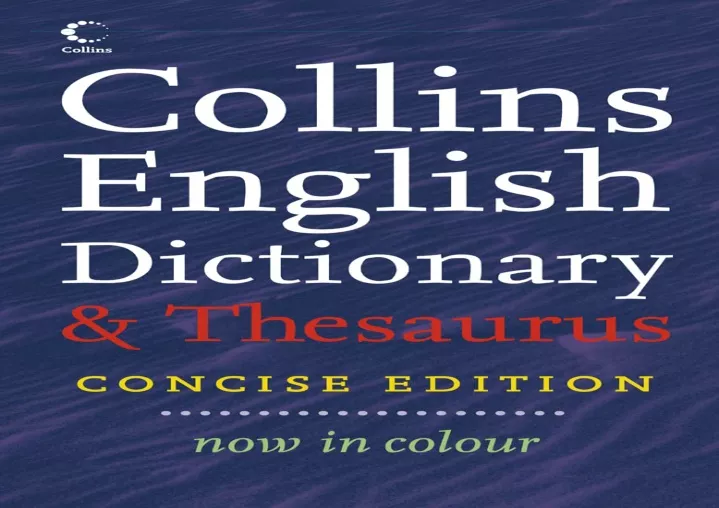 download pdf collins concise dictionary