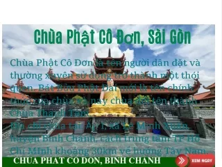 Chùa Phật Cô Đơn, Sài Gòn