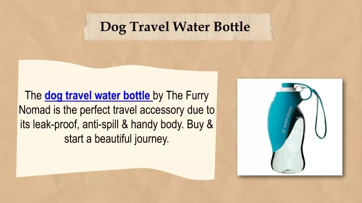 dog travel water bottle