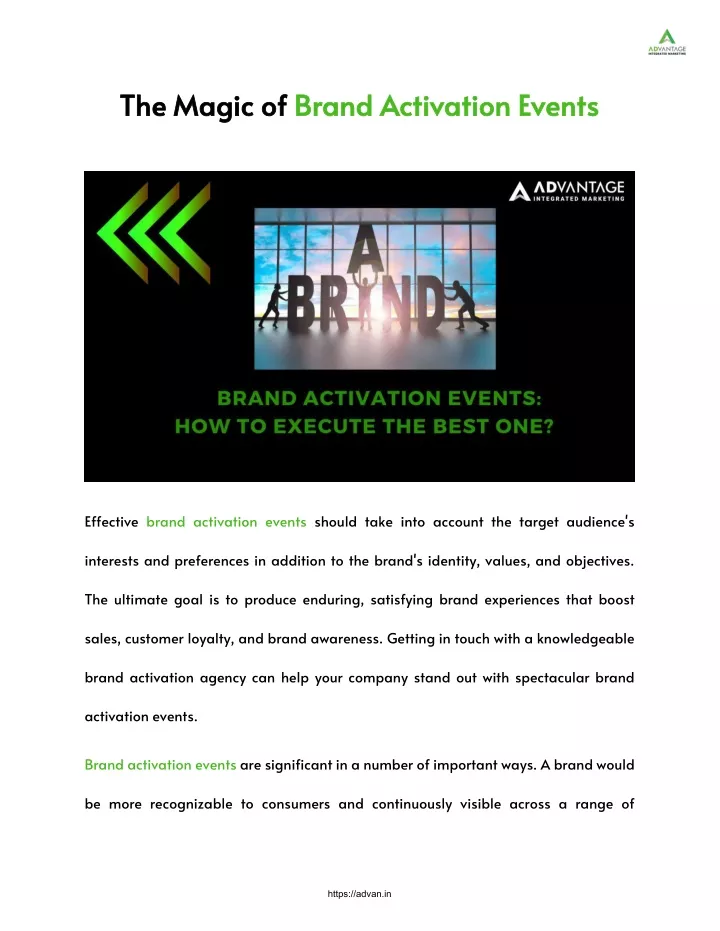 the magic of the magic of brand activation events