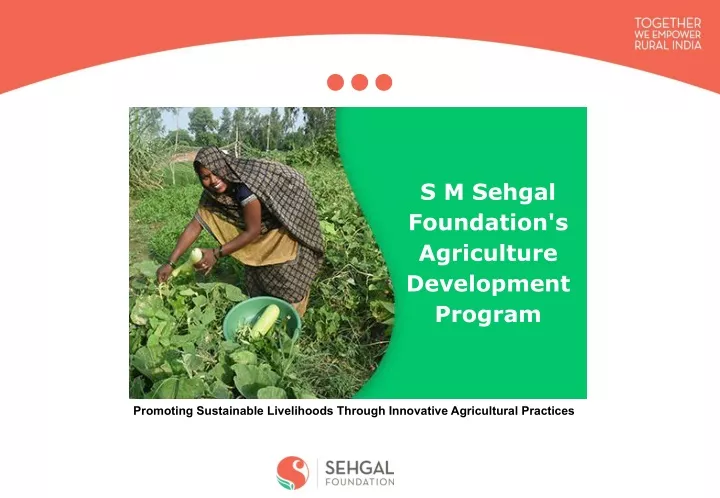 s m sehgal foundation s agriculture development